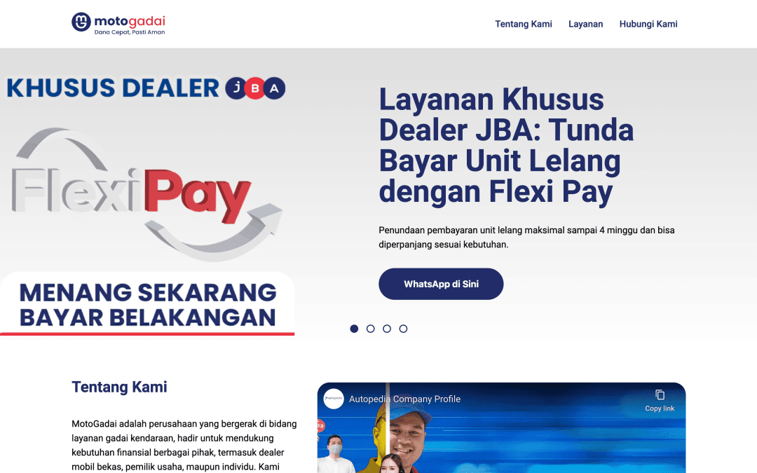 Motogadai.id – Gadai Mobil dan Motor Terpercaya
